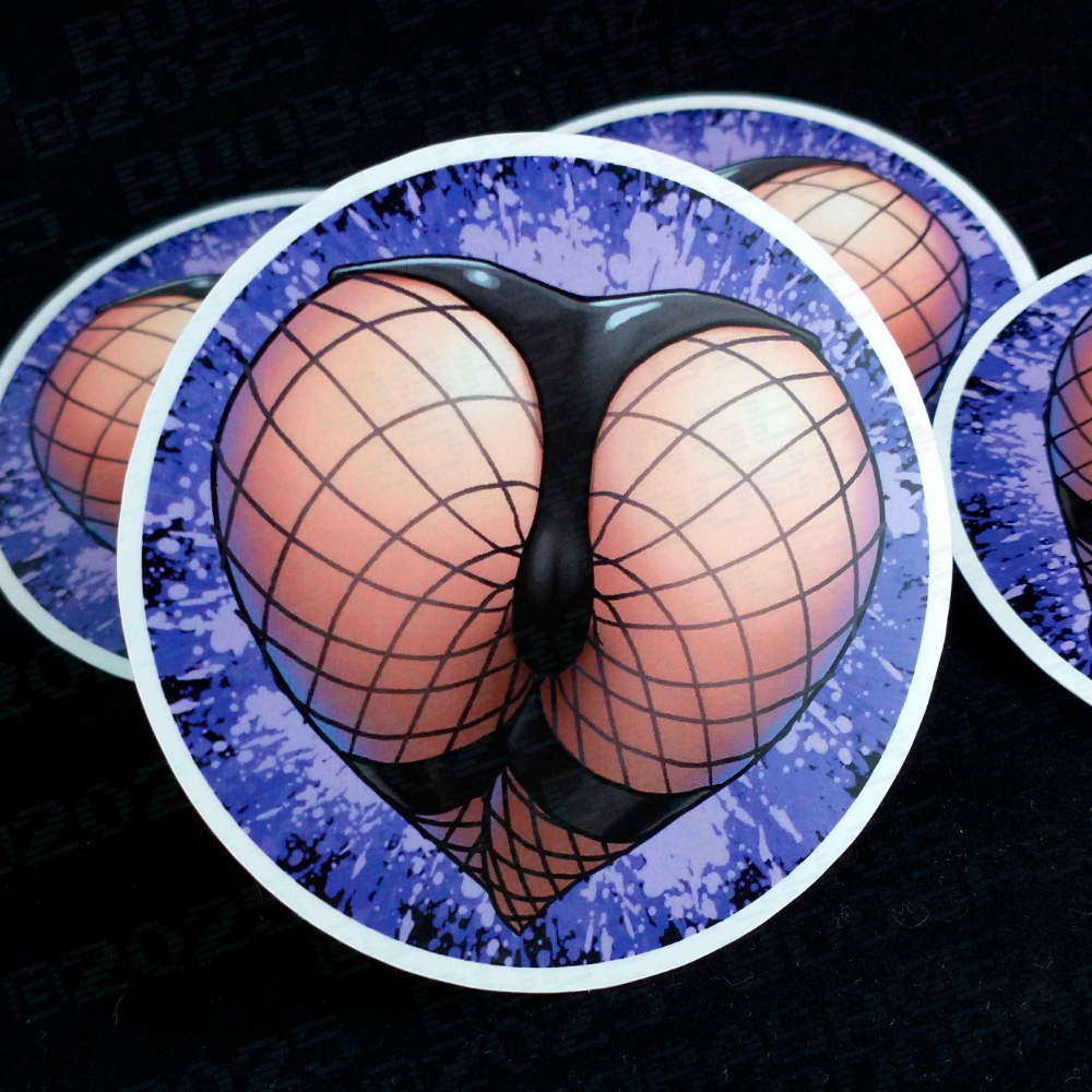 Fishnet Peach - Vinyl Sticker