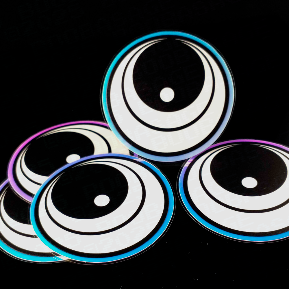 Sage Symbol - Order of Oppai Crest - Glow in the Dark Vinyl Foil Sticker